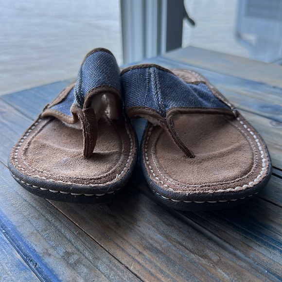 UGG Fur Lined Flip Flops 5 - Picture 3 of 6